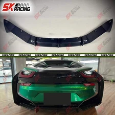 Fits BMW i8 14-20 Rear Bumper Diffuser Lip Forged/Carbon Fiber/Glossy Black FRP