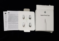 Genuine Apple Pencil Stylus Tips 4 Pack OEM Model MLUN2AM/A, NEW OPEN BOX