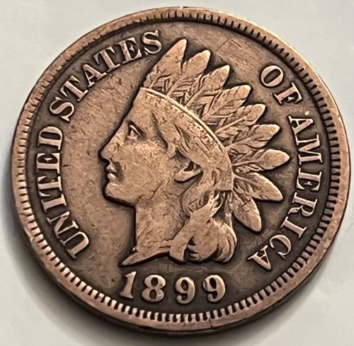 1899 Indian Head Cent Circulated VF  JC1407
