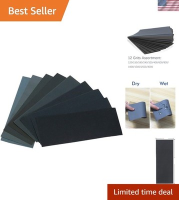 Durable 24PCS Sandpaper Variety Set   Ideal for All Your Sanding Needs, 12 Grits