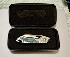 Olamic Knives Whippersnapper Wharncliffe, Titanium, High Blue, New w/COA/Case