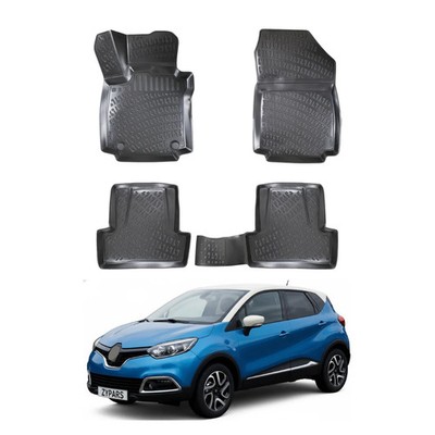 Floor Mats Liner for Renault Captur 2013-2019 TPE All Weather