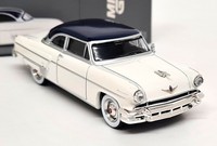 Tsm 1/64 Lincoln Capri 1954 Arctic White Atlantic Blue 631 Diecast Model Car
