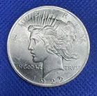1922 P Peace Dollar U.S. Silver Coin UNC Mint  90% Silver lots of Luster