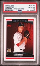2006 Topps Update Jon Lester RC PSA 10 RC Low Pop HOF 2027