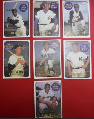 Aaron, Banks, Clemente, Dimaggio, Koufax, Mantle and Mays