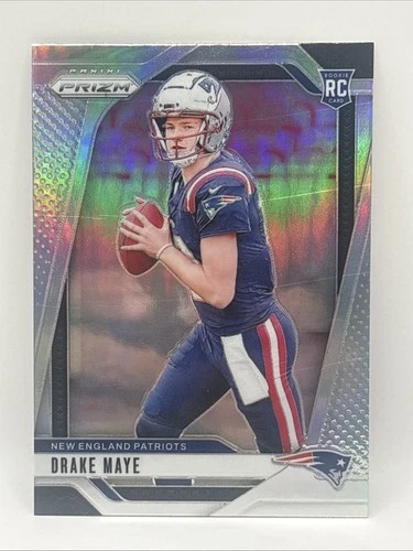 2024 Panini Prizm - Rookies Drake Maye #329 Silver Prizm (RC)