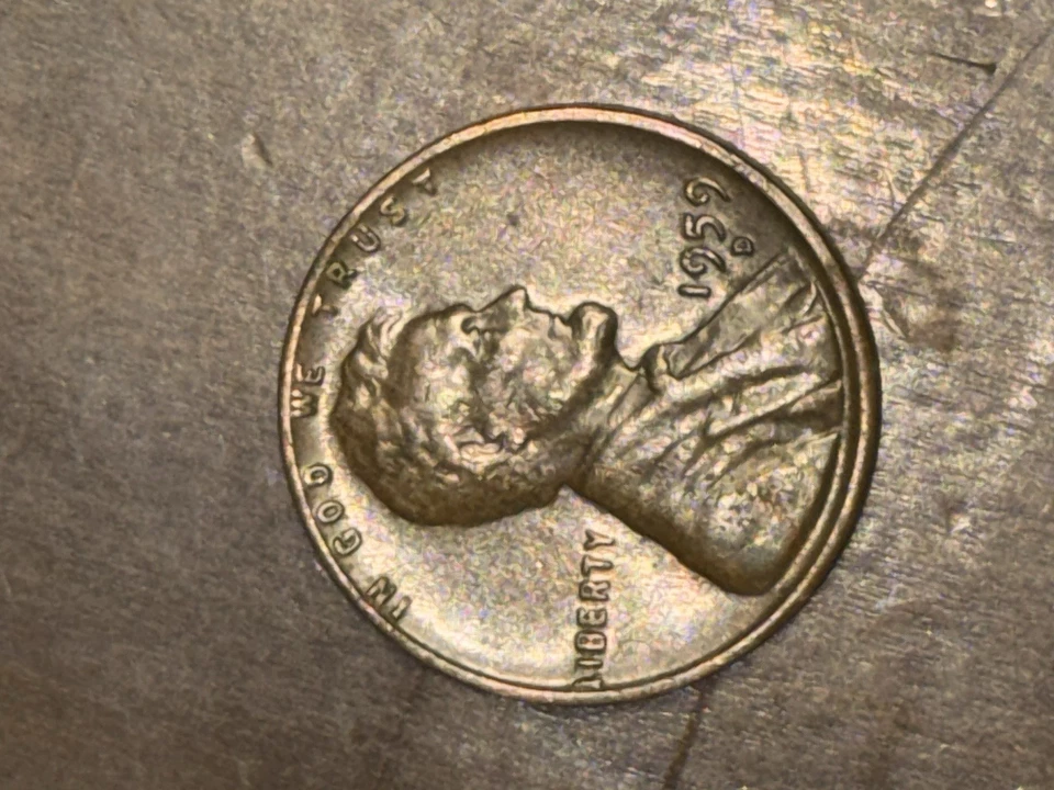 1959 D Lincoln penny error “L”   On Liberty on Rim+ CLOSE AM!!🪙 - Image 2 of 4