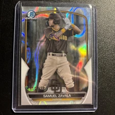 2023 Bowman - Chrome Prospects Lava Refractor #BCP-75 Samuel Zavala /399 (RC)