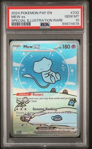 2024 POKEMON PAF EN-PALDEAN FATES SPECIAL ILLUSTRATION RARE #232 MEW EX PSA 10