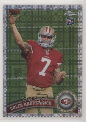 2011 Topps Chrome X-Fractor Colin Kaepernick #25 Rookie RC 00q0