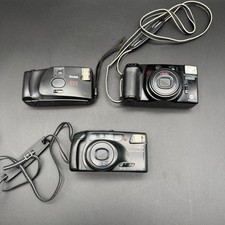 Lot Of 3 Vintage Film Cameras Point  Shoot Kodak Yashica Minolta Untested As Is