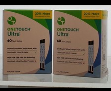 One Touch Ultra Test Strips 120CT 2x60 count Exp: 11/2027