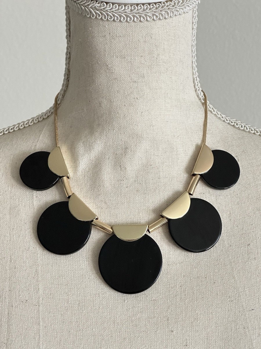 statement jewelry for black dress MMonesu Gold Necklace, Braided Hollow Cable Large Bib Choker Collar, Chunky Choker National Tribal Necklace Prom Women(BLACK-GOLD): Clothing, Shoes & Jewelry Jewelry Statement Bib Necklaces Black