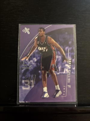 #ad 2001 02 EX 1750 Jarron Collins #128 Rookie RC $2.97