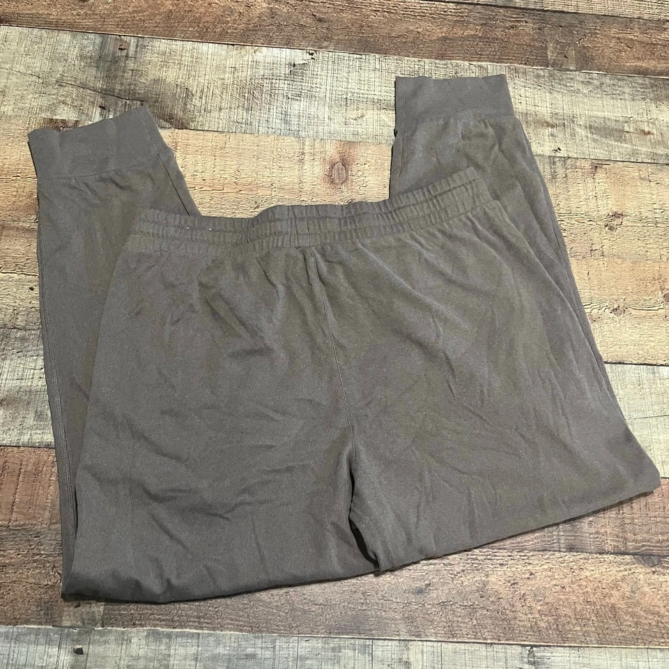 Pantalones de chándal Avalanche nuevos sin etiquetas para hombre marrón topo atletismo suave elástico con cordón talla L Foto 4 de 4