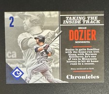 Brian Dozier 2017 Panini Chronicles Blue /399 #91 - Minnesota Twins 