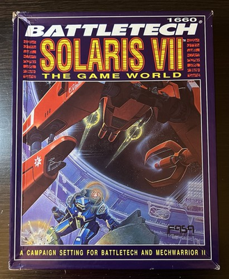 #ad Battletech Solaris VII Campaign Setting Box and Map Pack FASA Complete $135.00