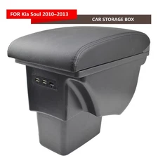 For Kia Soul 2010–2013 Comfort Parts Armrest Central Console USB Heightening