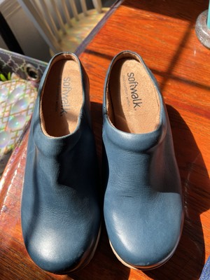 Softwalk  Navy Clogs 10W NWOB