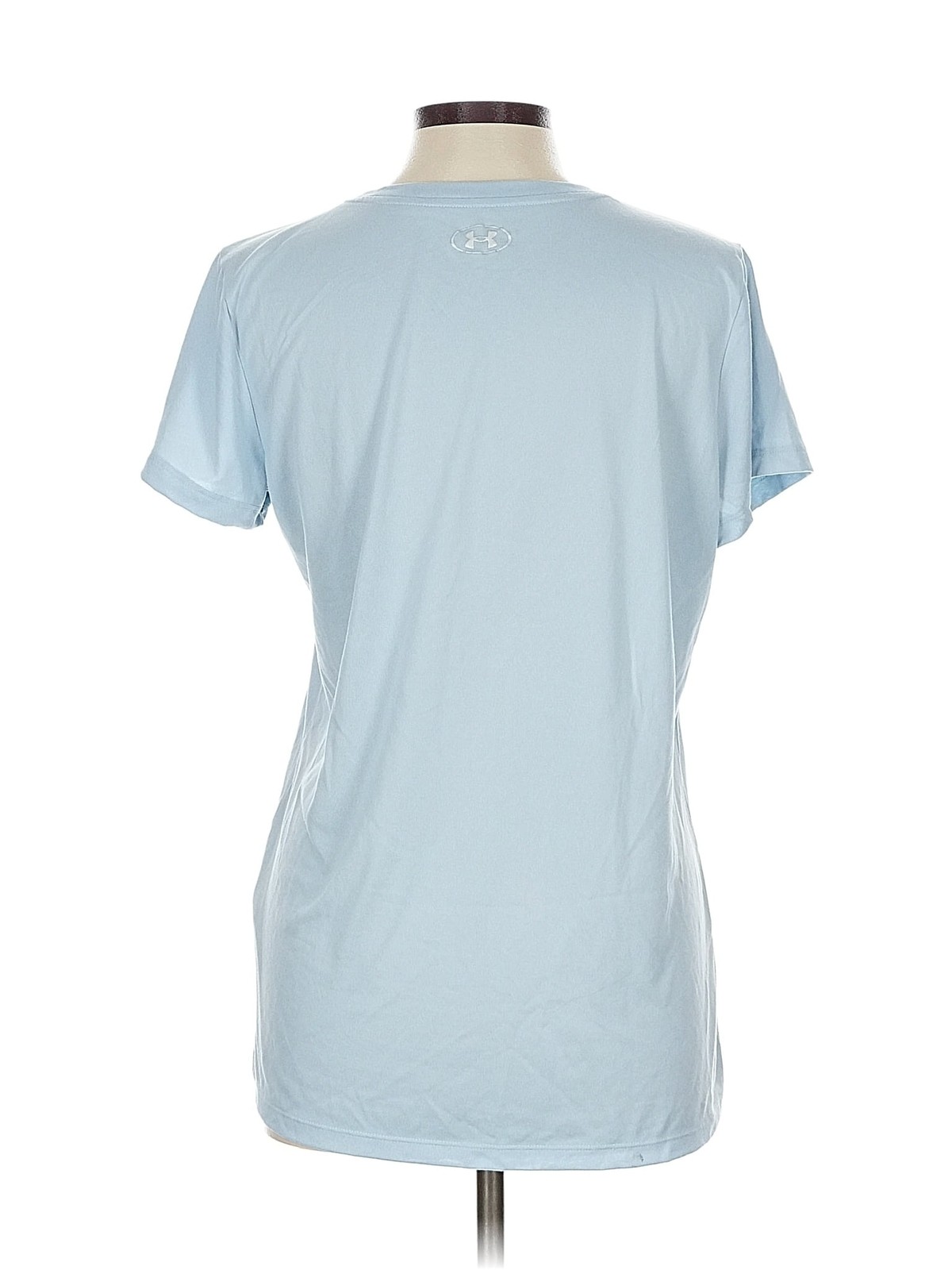 Under Armour Women Blue Short Sleeve T-Shirt L thumbnail 2