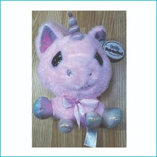 Cutie Popstudies Pink Unicorn Plush Keychain – Soft Stuffed Toy w Bow