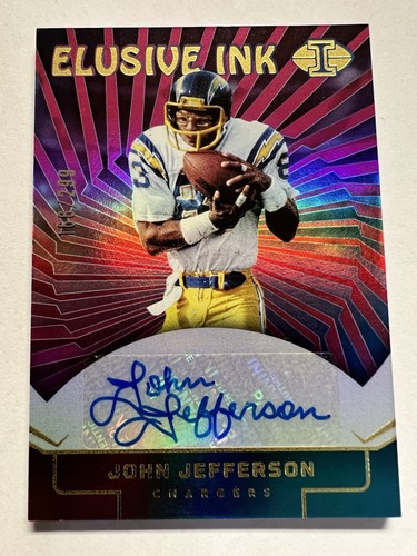 2024 Panini Illusions John Jefferson Auto Elusive Ink /299 #EI-JJN Chargers