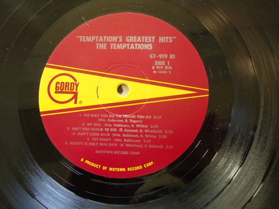 The Temptations Greatest Hits LP (1966) G7-919-R1 - Image 3 of 3