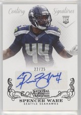 2013 Panini National Treasures Century Black 22/25 Spencer Ware #331 Auto 06yt