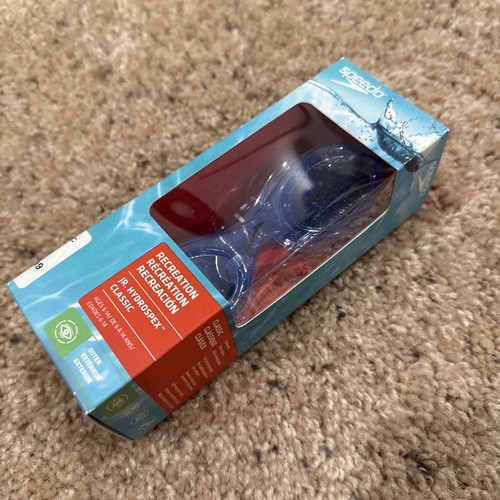 Speedo Hydrospex Classic Jr. Swim Goggles Age 6 - 14 Blue - Picture 1 of 4