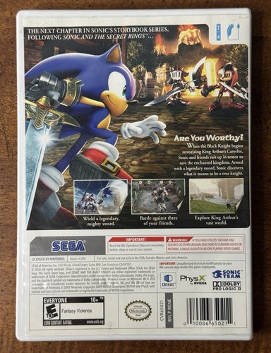 Nintendo Wii Sonic and the Black Knight 2009 Complete CIB Tested working - Picture 4 of 6