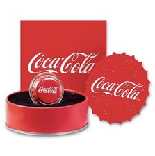 Coca-Cola 6gram silver bottle cap w/box&coa