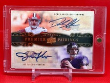 2008 UD Premier Pairings Derek Anderson/Joe Flacco Dual Auto 17/50