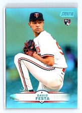 2025 Stadium Club #186 David Festa Light Blue Foil Minnesota Twins
