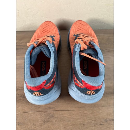 Zapato de Trail Running Hoka One Challenger ATR 7 Para Mujer Naranja Azul Talla 8 B Nuevo Sin Caja - Imagen 6 de 9
