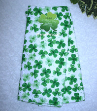 St Patrick's Day Shamrock Kitchen Dish Towels - Set of 2  Colordrift NEW