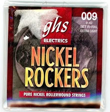 GHS R+RXL Nickel Rockers Roundwound Extra Light 6 Electric Guitar Strings 9-42