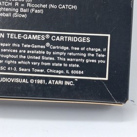 Atari 2600 Warlords Sears Tele-Games Authentic Empty Box Only No Game Cartridge 