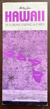 LURLINE (Matson) Hawaii Sailings & Fares. July 31 1967 - PHOTOS