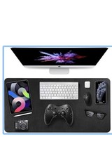 Leather Dual Sided Desk Pad Non-Slip Mouse Pad for Office and Home