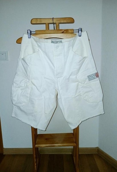 Men Armani Exchange Shorts White Cotton 34 / L /
