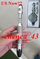 US Ship  Scalable 10th Doctor Who Metal Tactile Sonic Screwdriver Prop Replica