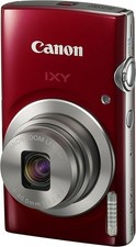 Canon IXY 180 Digital Camera 20MP 8x Zoom Red Tested Japan Used