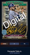 2020 Topps Bunt GQ Fernando Tatis Jr Signature Iconic Digital Card