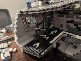 [Used]Lego 10188 STAR WARS DEATH STAR RETIRED.NO FIGURES, Box, Manual Incomplete