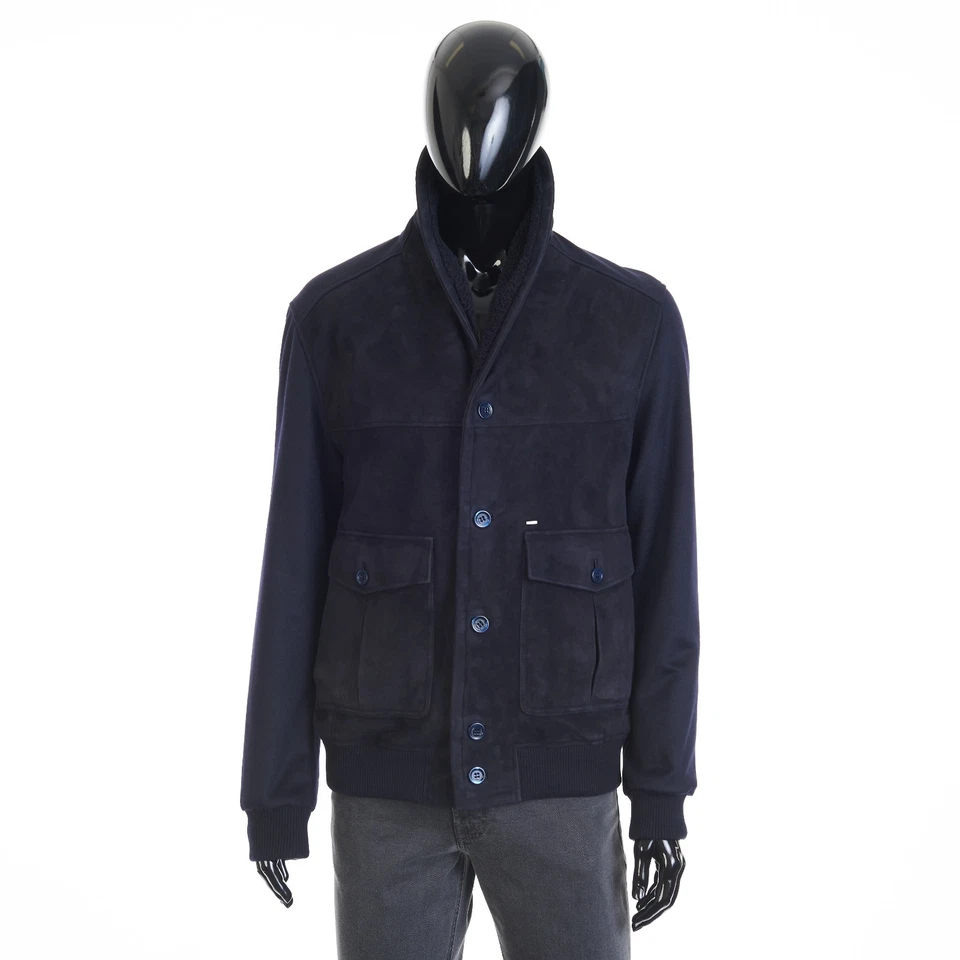 STEFANO RICCI 9600$ Cashmere Blouson Jacket - Lacon Shearling Shawl Collar - Image 4 of 4