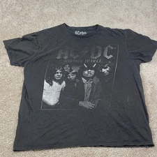 ACDC Highway To Hell Graphic T Shirt Band Tee Rock 2022 Black Men's
