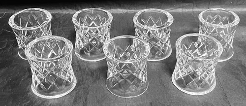Set of SEVEN Waterford Crystal COMERAGH ALANA Napkin Rings 2" EXCELLENT - Picture 2 of 10