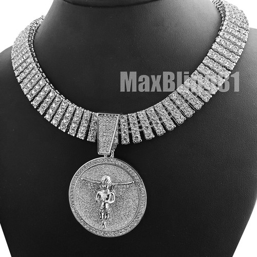 Hip Hop Silver PT Baby Angel Pendant 