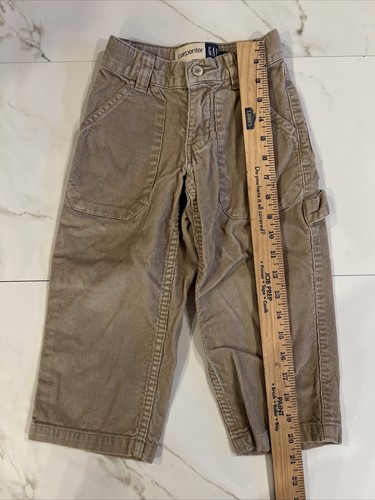 GAP Toddler Carpenter Pants Corduroy Brown 3T - Picture 5 of 6